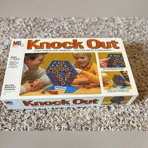 Vintage 1978 Milton Bradley “Knock Out” Board Game- box and instructions